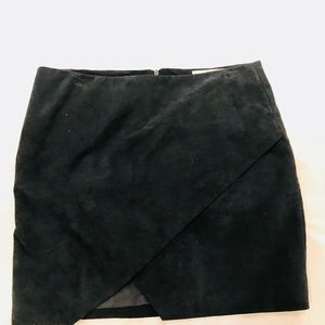 Mango real suede skirt